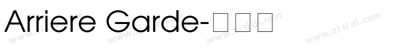 Arriere Garde字体转换